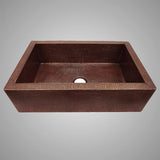 33" Fornengor Hammered Copper Single-Bowl Farmhouse Sink