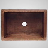 33" Fornengor Hammered Copper Single-Bowl Farmhouse Sink