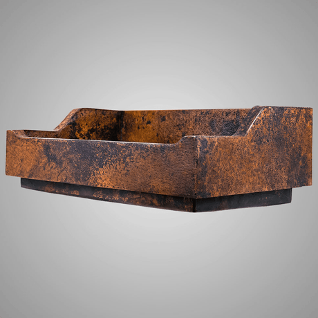 33" Gapencard Hammered Copper Single-Bowl Farmhouse Sink