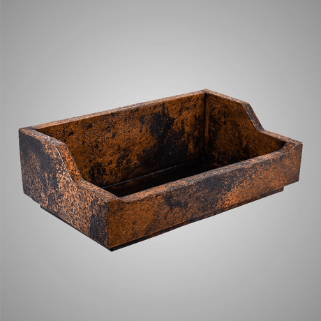 33" Gapencard Hammered Copper Single-Bowl Farmhouse Sink