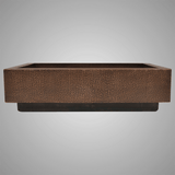 33" Gipperpar Hammered Copper Single-Bowl Farmhouse Sink