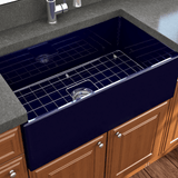 33" Hempter Fireclay Single-Bowl Smooth Apron Farmhouse Sink