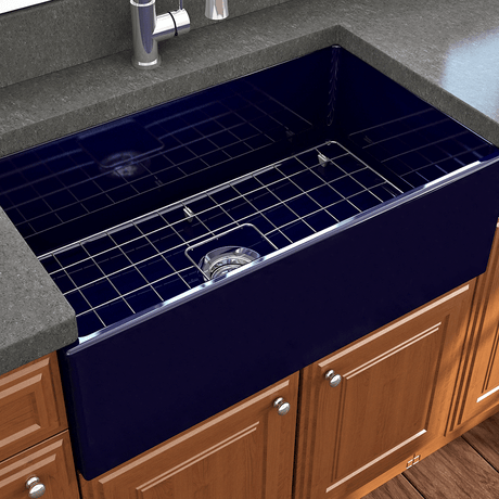 33" Hempter Fireclay Single-Bowl Smooth Apron Farmhouse Sink