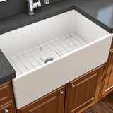 33" Hempter Fireclay Single-Bowl Smooth Apron Farmhouse Sink