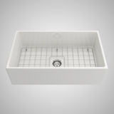 33" Hempter Fireclay Single-Bowl Smooth Apron Farmhouse Sink