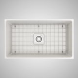 33" Hempter Fireclay Single-Bowl Smooth Apron Farmhouse Sink