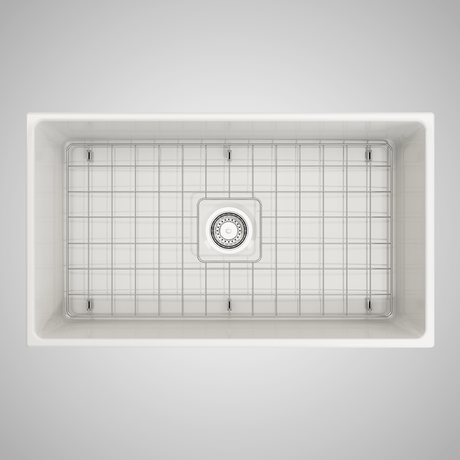 33" Hempter Fireclay Single-Bowl Smooth Apron Farmhouse Sink