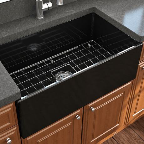 33" Hempter Fireclay Single-Bowl Smooth Apron Farmhouse Sink