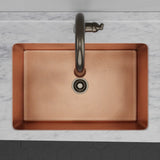 33" Joliet Hammered Copper Single-Bowl Undermount Sink