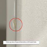 33" Parisi Handcrafted Fireclay Single-Bowl Framed Medallion Motif Farmhouse B-Grade Sink - White