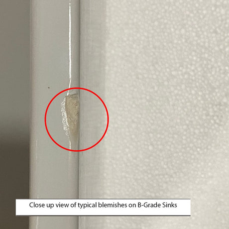 33" Parisi Handcrafted Fireclay Single-Bowl Framed Medallion Motif Farmhouse B-Grade Sink - White