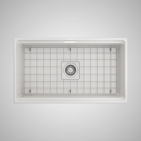 33" Randell Fireclay Single-Bowl Workstation Farmhouse Sink