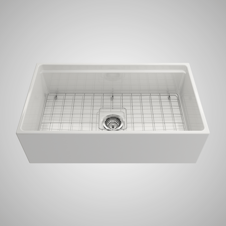 33" Randell Fireclay Single-Bowl Workstation Farmhouse Sink