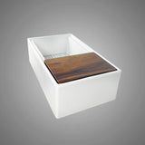 33” Shuler Fireclay Single-Bowl Workstation Farmhouse Sink