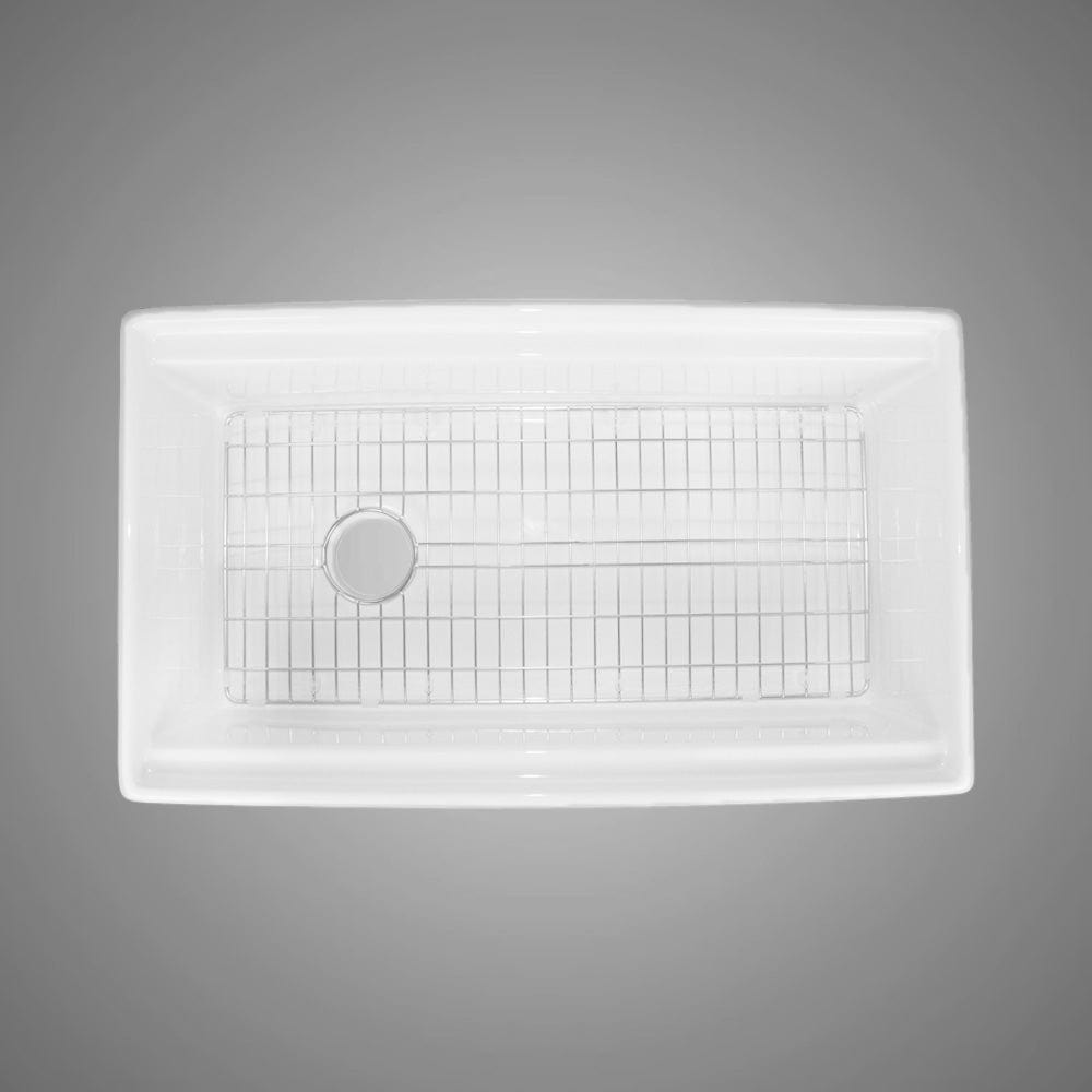 33” Shuler Fireclay Single-Bowl Workstation Farmhouse Sink