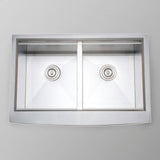 33" Tolland Stainless Steel Double-Bowl Workstation Farmhouse Sink