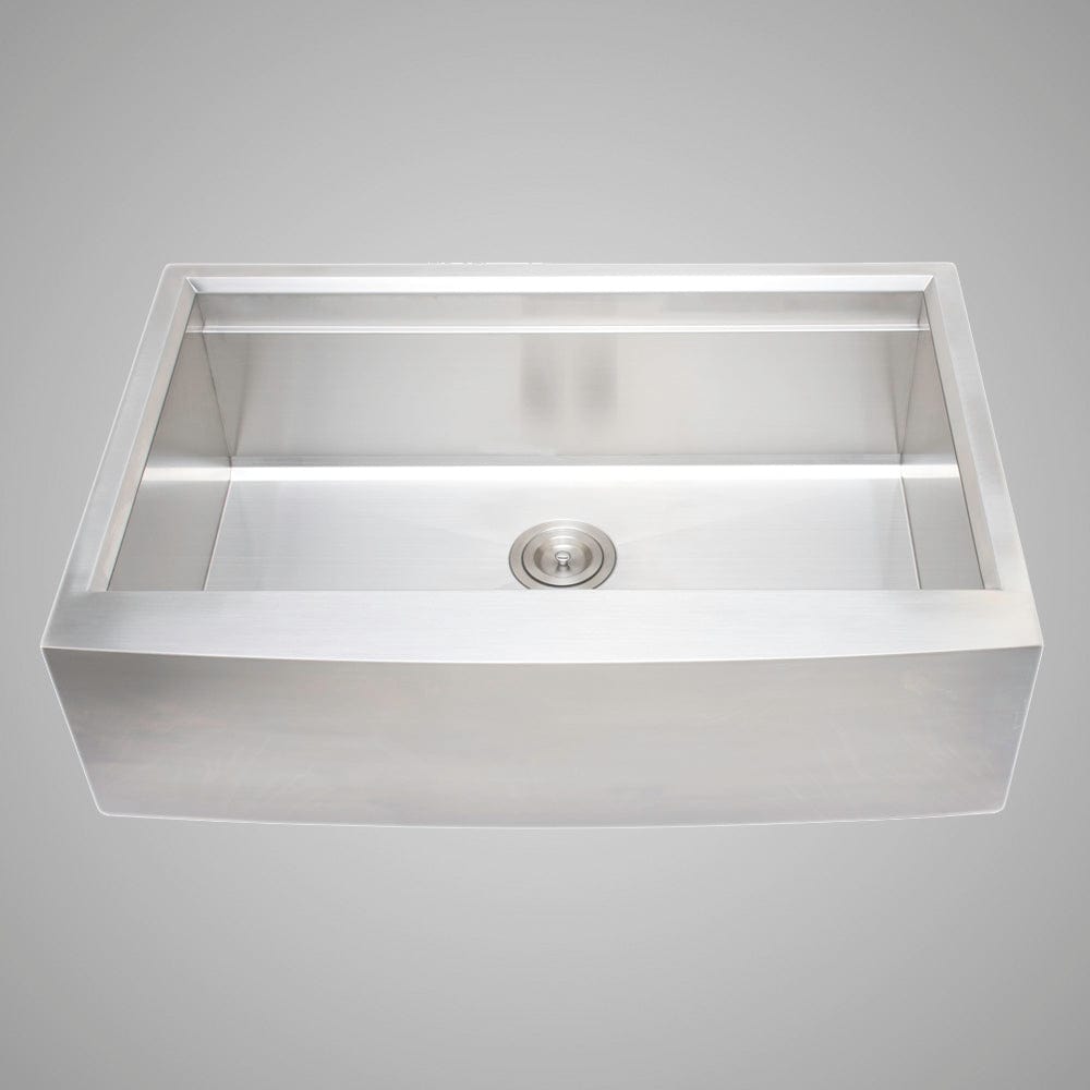 33" Tyringham Stainless Steel Single-Bowl Workstation Farmhouse Sink