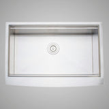 33" Tyringham Stainless Steel Single-Bowl Workstation Farmhouse Sink