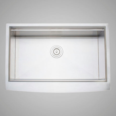 33" Tyringham Stainless Steel Single-Bowl Workstation Farmhouse Sink