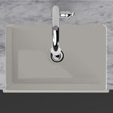 33" Vala Handcrafted Fireclay Single-Bowl Smooth Apron Farmhouse Sink - Matte Gray