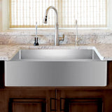 33" Vance Stainless Steel Single-Bowl Farmhouse Sink