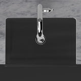 33" Veli Handcrafted Fireclay Single-Bowl Smooth Farmhouse B-Grade Sink - Matte Black