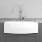 33" Verster Fireclay Curved Apron Single-Bowl Farmhouse B-Grade Sink - White