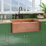 33" Wheaton Copper Hammered Apron Single-Bowl Farmhouse Sink