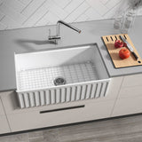 33" Zola Fireclay Farmhouse Workstation Sink