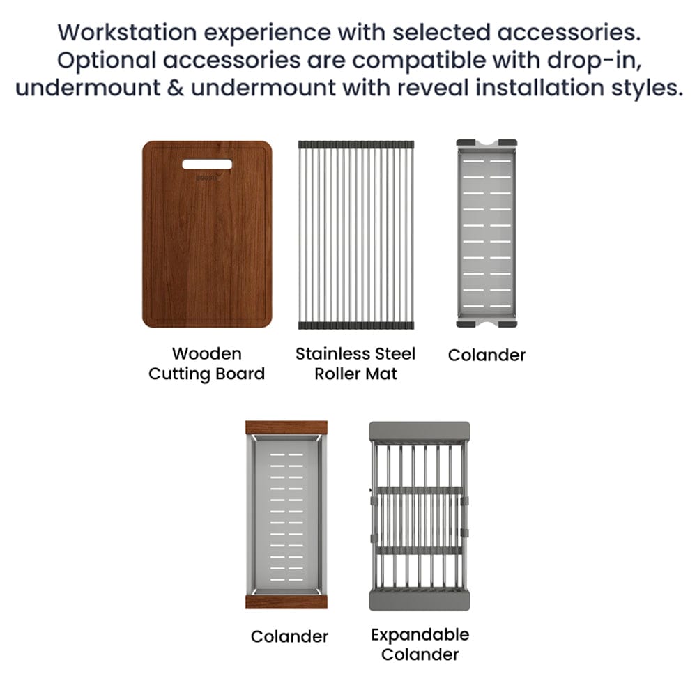 34" Enya Granite Composite Workstation Sink