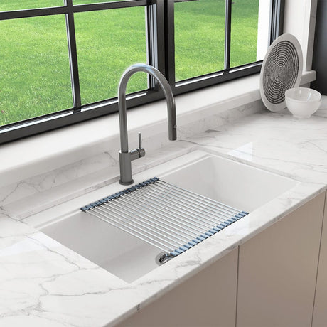 34" Enya Granite Composite Workstation Sink with HPL Covers