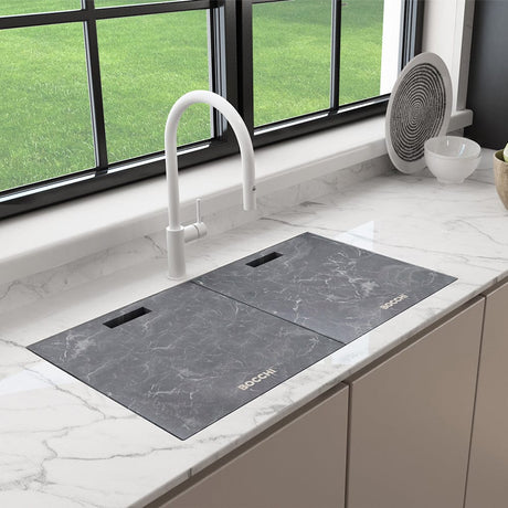 34" Enya Granite Composite Workstation Sink with HPL Covers