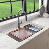 34" Enya Granite Composite Workstation Sink with HPL Covers