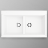 34" Shay Double-Bowl Granite Composite Workstation Sink