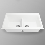 34" Shay Double-Bowl Granite Composite Workstation Sink