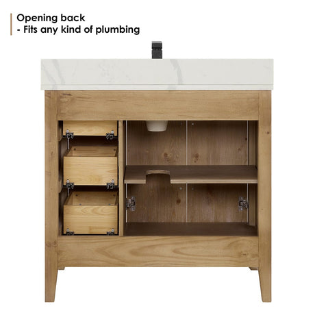 36" Belvedere Single Vanity for Undermount Sink