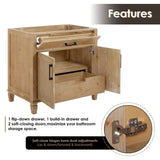 36" Catalpa Single Bathroom Vanity - Weathered Fir