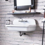 36" Epsey Vitreous China Wall-Mount Bathroom Sink