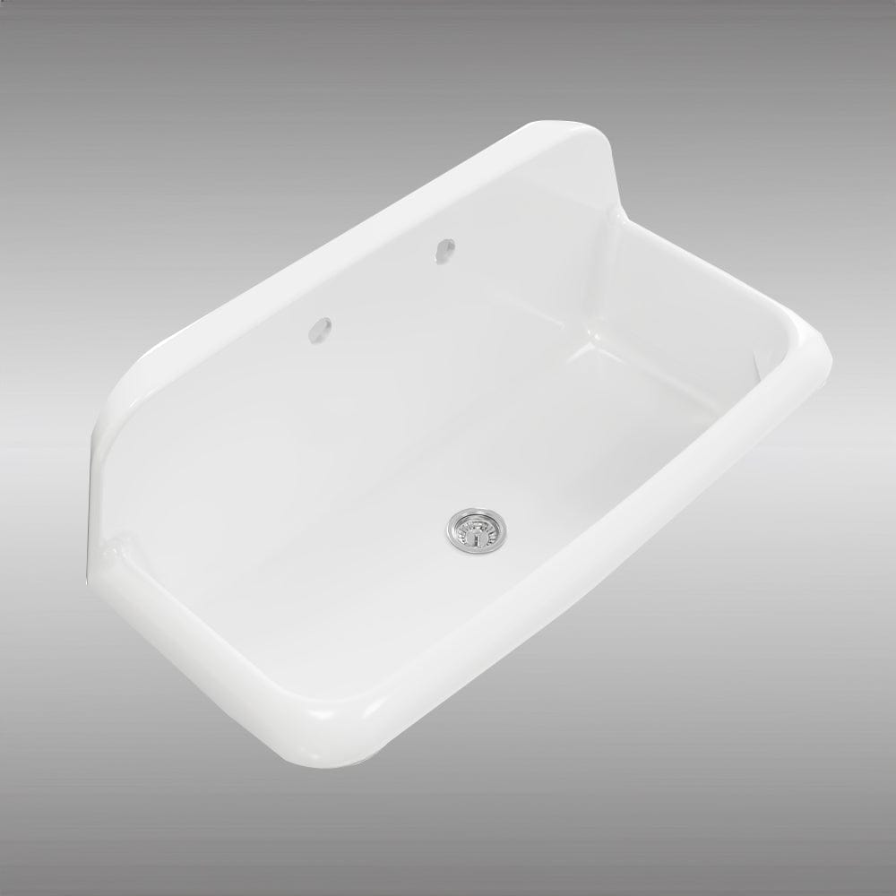 36" Epsey Vitreous China Wall-Mount Bathroom Sink