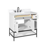36" Mallory Vanity for Recatangular Undermount Sink