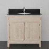 36" Mission Unfinished Red Oak Vanity for Undermount Sink - 34" Height