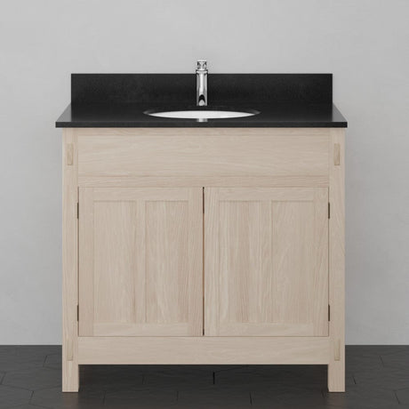 36" Mission Unfinished Red Oak Vanity for Undermount Sink - 34" Height