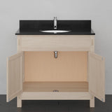 36" Mission Unfinished Red Oak Vanity for Undermount Sink - 34" Height