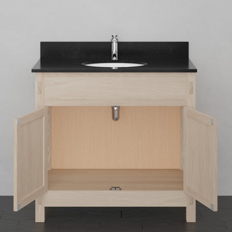 36" Mission Unfinished Red Oak Vanity for Undermount Sink - 34" Height