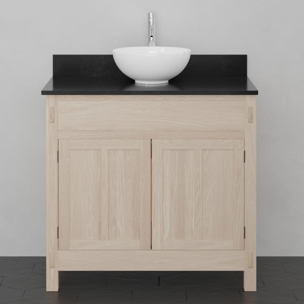 36" Mission Unfinished Red Oak Vanity for Vessel Sink - 34" Height