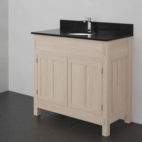 36" Narrow Mission Unfinished Red Oak Vanity for Undermount Sink - 34" Height