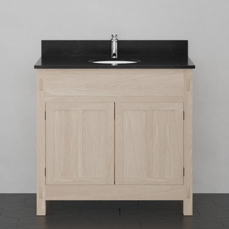 36" Narrow Mission Unfinished Red Oak Vanity for Undermount Sink - 34" Height