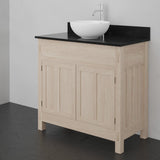 36" Narrow Mission Unfinished Red Oak Vanity for Vessel Sink - 34" Height