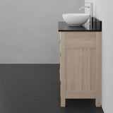 36" Narrow Mission Unfinished Red Oak Vanity for Vessel Sink - 34" Height