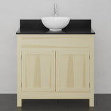 36" Unpainted Shaker Style Poplar Wood Vanity for Vessel Sink - 34" Height